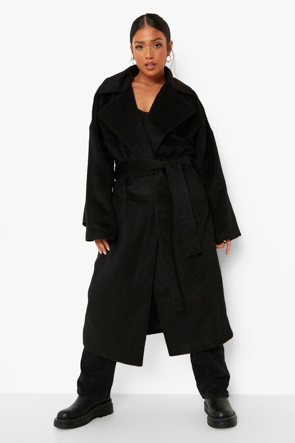 petite wool blend coat