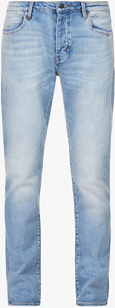 Neuw Mens Fazer Lou Tapered Mid-Rise Stretch-Cotton Denim Jeans 36/32