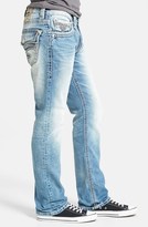 Thumbnail for your product : Rock Revival 'Nate' Straight Leg Jeans (Light Blue)
