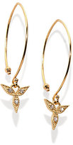 Thumbnail for your product : Mizuki Diamond & 14K Yellow Gold Hoop Charm Earrings/1.25"