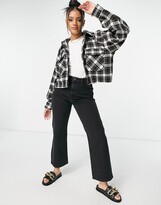 Thumbnail for your product : NA-KD big sleeve jacket in check
