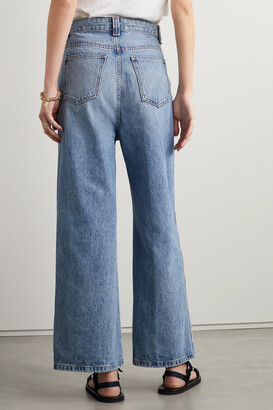 Bacall mid-rise wide-leg jeans in blue - Khaite