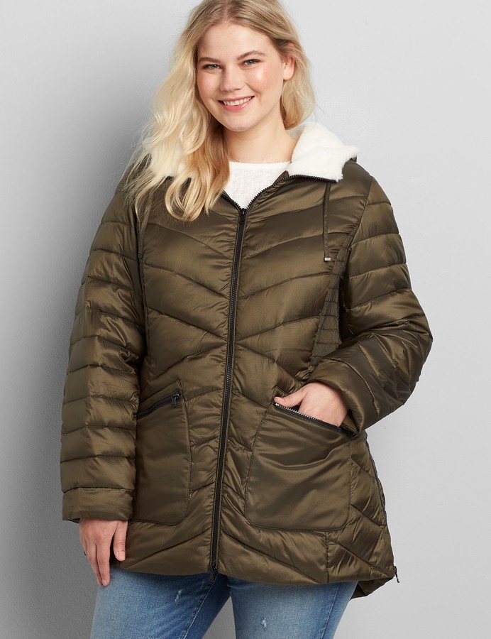 lane bryant packable puffer jacket