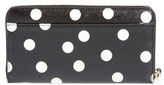 Thumbnail for your product : Kate Spade Women's 'Cedar Street - Lacey' Dot Zip Around Wallet - Black