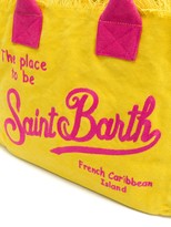 Thumbnail for your product : MC2 Saint Barth Logo Print Canvas Beach Bag