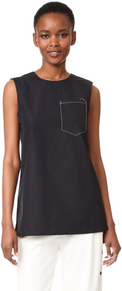 DKNY Sleeveless Shirt with Pocket