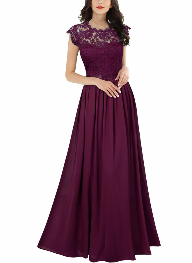 magenta and black dress