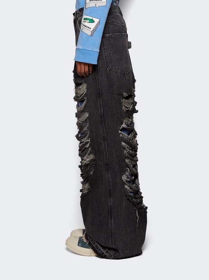 Natasha Zinko Distressed Jeans Black