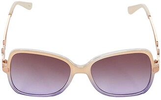 Jessica Simpson 54 mm Stylish UV Protective Butterfly Vented Logo Sunglasses