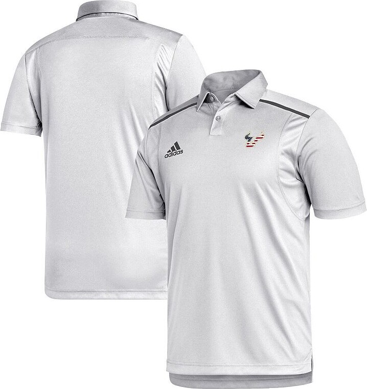 Men's adidas White South Florida Bulls Stars & Stripes Classic AEROREADY Polo