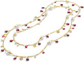 Thumbnail for your product : David Yurman Bead Necklace with Peach Pearls and Garnet in Gold