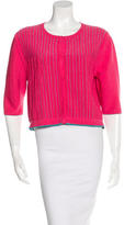 Thumbnail for your product : Prabal Gurung Striped Cropped Cardigan