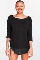 Thumbnail for your product : Silence & Noise Silence + Noise Aimee Chiffon Shirttail Pullover Top