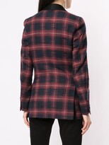 Thumbnail for your product : R 13 Checked Single-Breasted Blazer