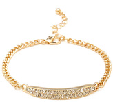 Thumbnail for your product : Forever 21 Rhinestone Bar Chain Bracelet