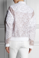 Thumbnail for your product : No.21 Genie lace, broderie anglaise and embroidered jacket