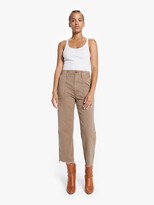 Thumbnail for your product : Mother The Patch Pocket Zip Private Ankle Fray - Toasted Brown