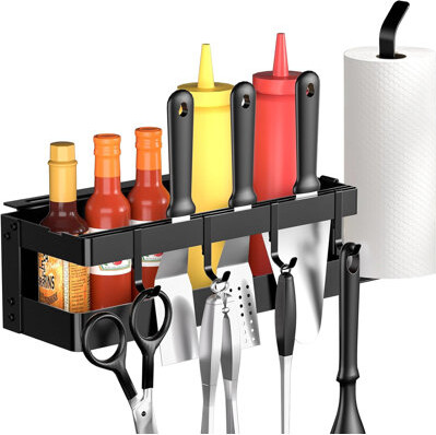 chengdu tianfukaimei maoyiyouxiangongsi Grill Caddy Griddle Accessories Storage Organize with Paper Towel Holder
