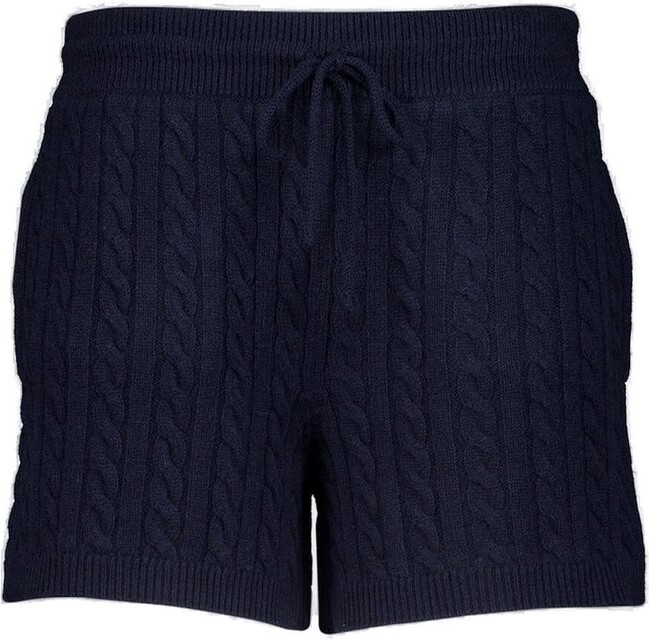 Miu Miu Cable-Knit Drawstring Shorts