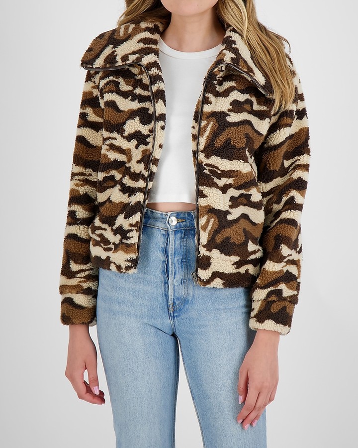 Express Bb Dakota Camo Sherpa Jacket 