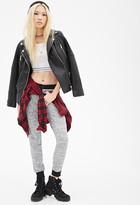 Thumbnail for your product : Forever 21 Marled Knit Joggers