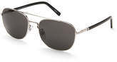 Thumbnail for your product : Montblanc MB 597S-F Silver-Tone Aviator Sunglasses