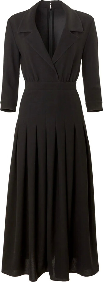 Carolina Herrera Pleated Maxi Dress