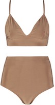 Thumbnail for your product : boohoo Slinky Triangle Bralet & Hotpant Co-Ord Set