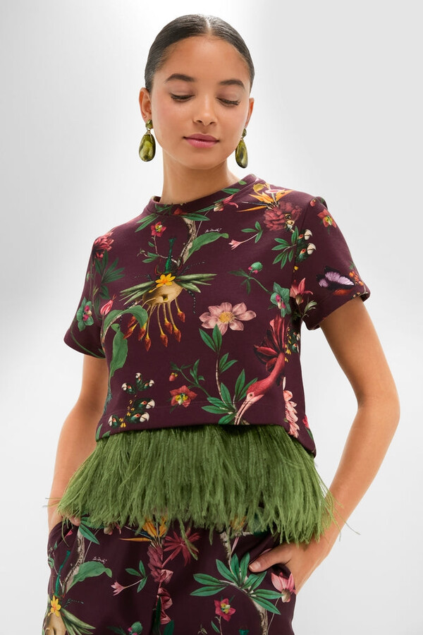 Zooflora La Scala Tee with Feathers