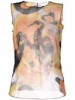 Thumbnail for your product : Heron Preston Camouflage Mesh Tank Top