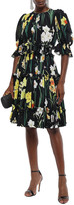 Thumbnail for your product : Dolce & Gabbana Ruffled Floral-print Silk Crepe De Chine Dress