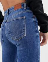 Thumbnail for your product : Bershka distressed skinny jean in dark blue