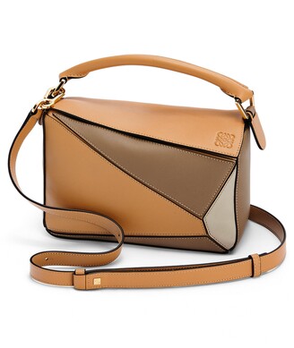 Loewe Small Puzzle Calfskin Leather Shoulder Bag