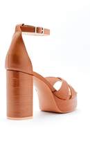 Thumbnail for your product : Nasty Gal Womens Croc It Off Faux Leather Platform Heels - Brown - 6