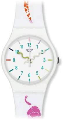 Swatch Women's SUOZ158 Silicone Swiss Quartz Watch