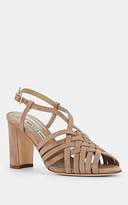 Thumbnail for your product : Manolo Blahnik Women's Edita Suede Sandals - Taupe Suede