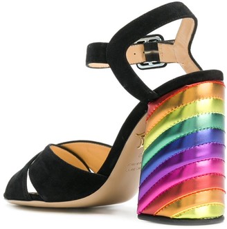 Charlotte Olympia Rainbow Heel Pumps