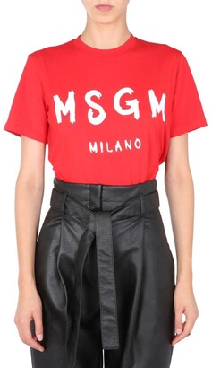MSGM Logo Printed T-Shirt