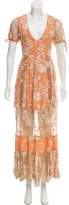 Thumbnail for your product : For Love & Lemons Embroidered Maxi Dress