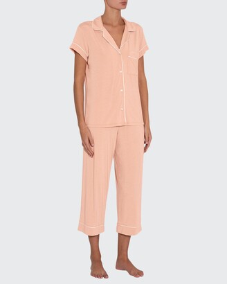 Eberjey Gisele Cropped Two-Piece Jersey Pajama Set