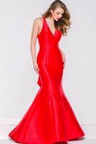 Thumbnail for your product : Jovani V-Neck Sleeveless Mermaid Prom Dress 40780