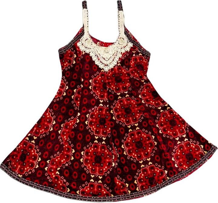 Collected Xx Red Ember Velvet Dress