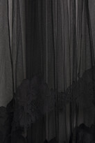 Thumbnail for your product : Stella McCartney Pleated Lace-trimmed Tulle Gown