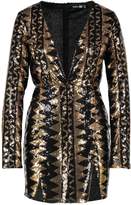 Thumbnail for your product : boohoo Sequin Aztec Split Detail Bodycon Dress