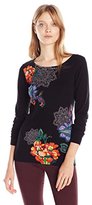 Desigual Jers_Sophia, Pull Femme, Noir (Negro 2000), 40 (Taille Fabricant: XL)