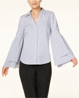 INC International Concepts Tiered Bell-Sleeve Shirt, Created for Macy's