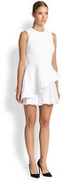 Thumbnail for your product : Cushnie Chiffon-Accent Neoprene Dress