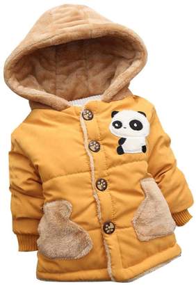 Baby Coat, Perman 2PCS Baby Boys Girls Cute Thick Winter Warm Hooded Coat
