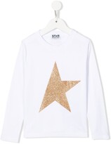 Thumbnail for your product : Golden Goose Kids star-print long-sleeved T-shirt