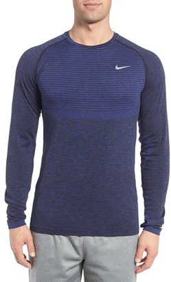 Nike Men's Slim Fit Long Sleeve Dri-Fit Running T-Shirt